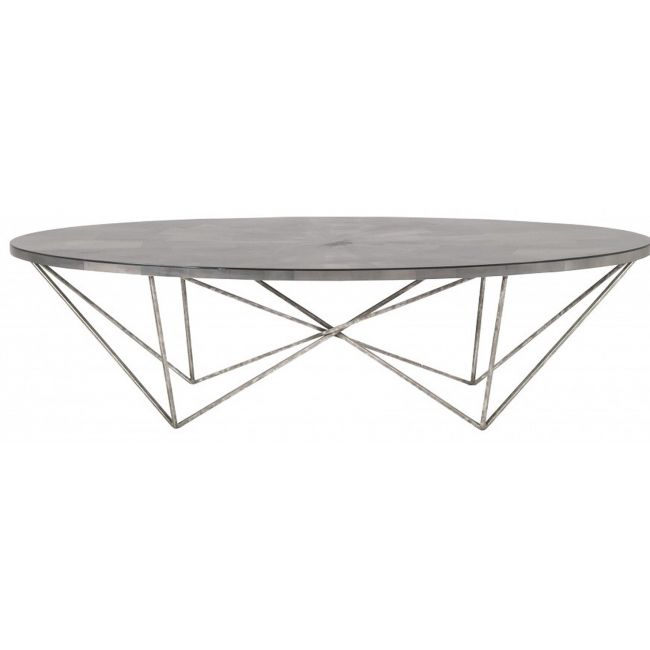 george-cocktail-table-antique-silver-clear-w/silvering - Olystudio.com