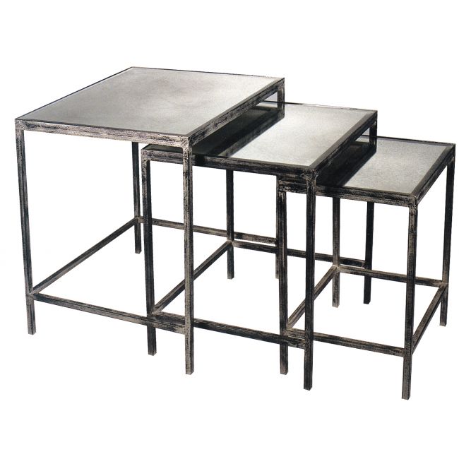 Mirrored nesting on sale tables