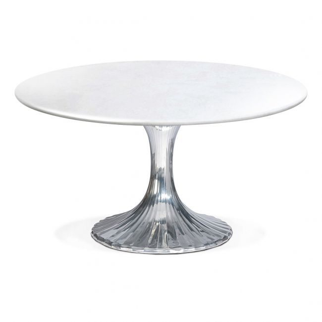 luca dining table aluminum riverbed medium 54