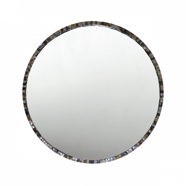 Pearl Round Mirror Large Olystudio Com, Round Mother Of Pearl Mirror