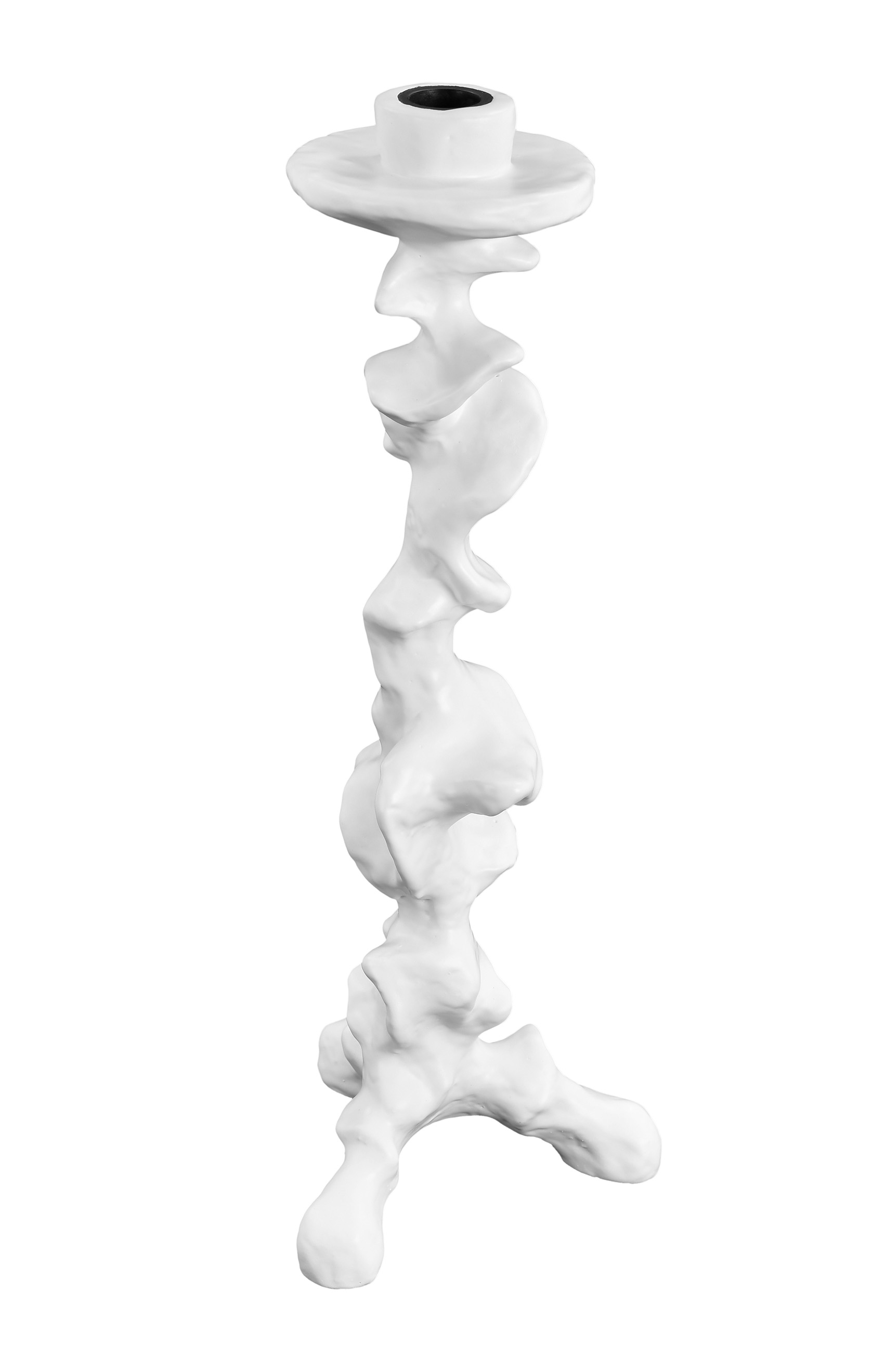 klemm candlesticks lg frost white