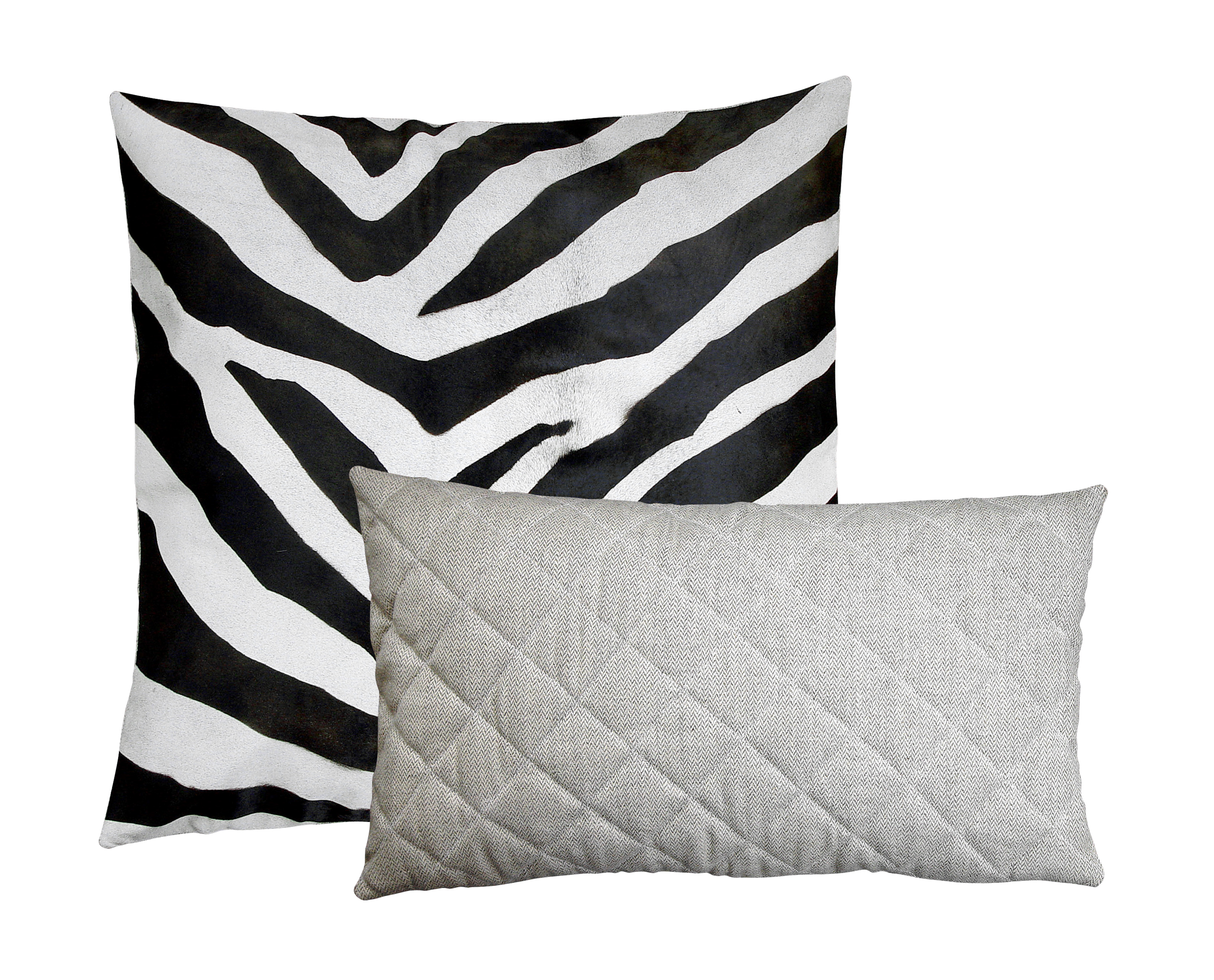 faux zebra pillow small