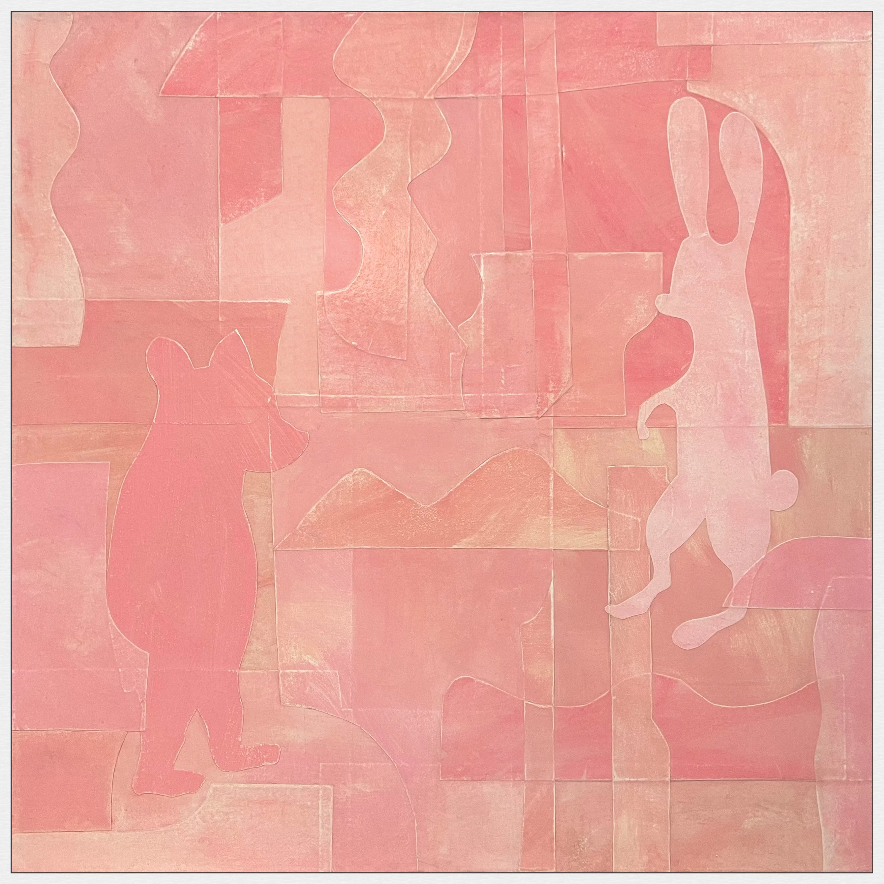 abstract study # 18 (60 x 60) PINK