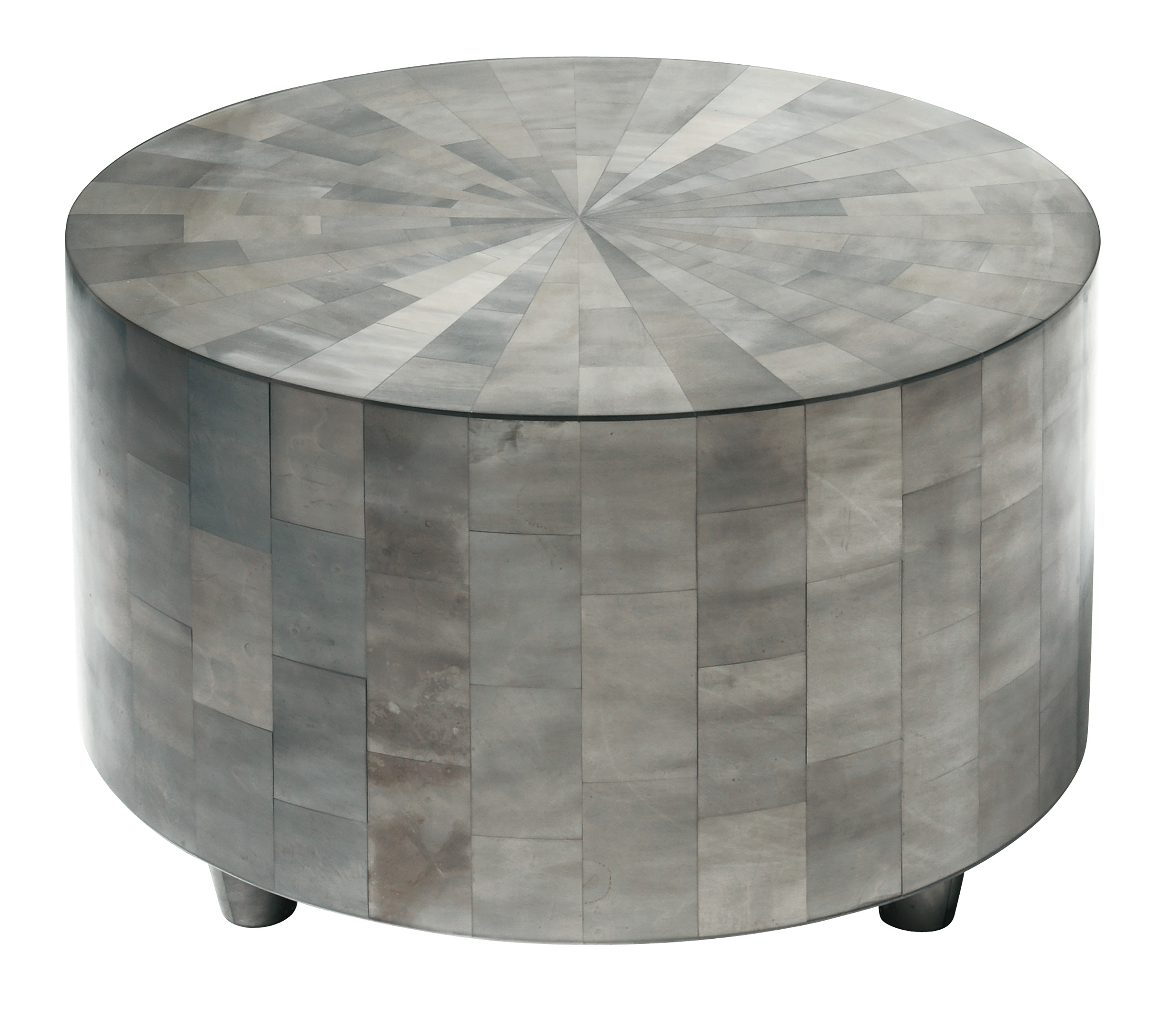 adeline large cocktail table clear silvering 36