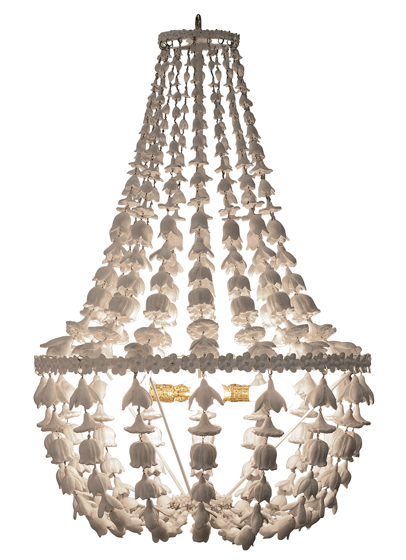 flower drop chandelier