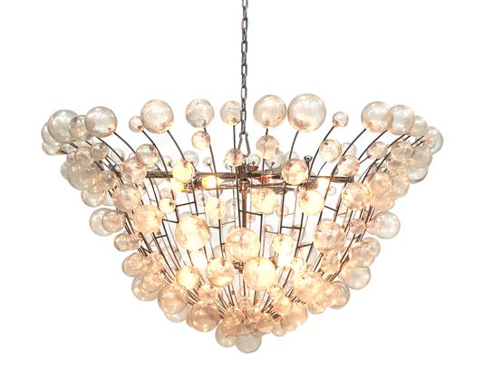 lily chandelier silver