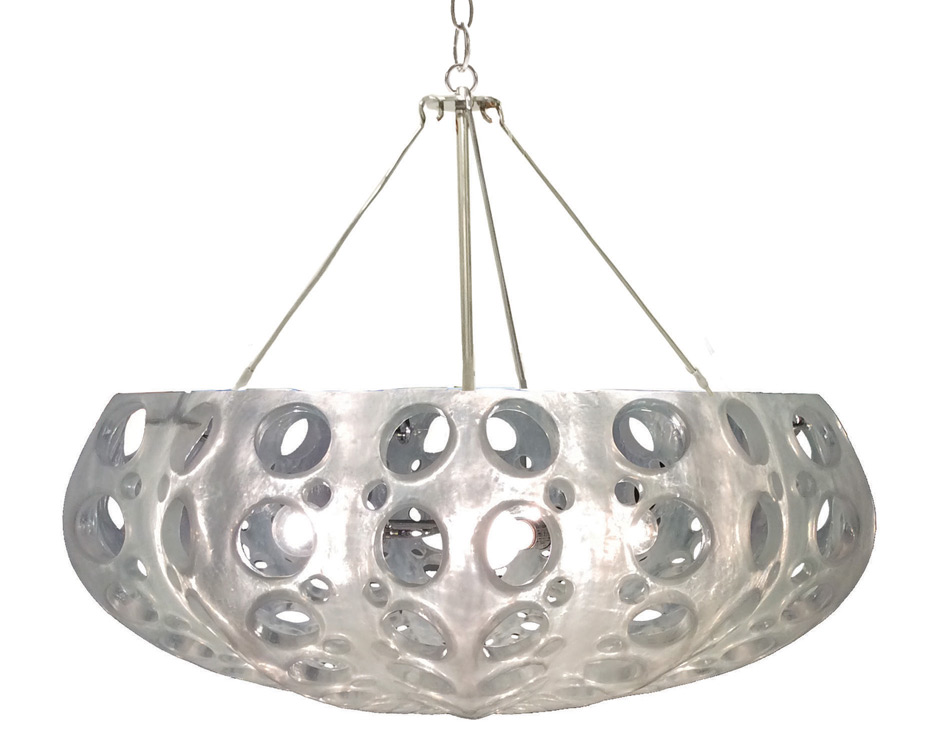 luna bowl chandelier