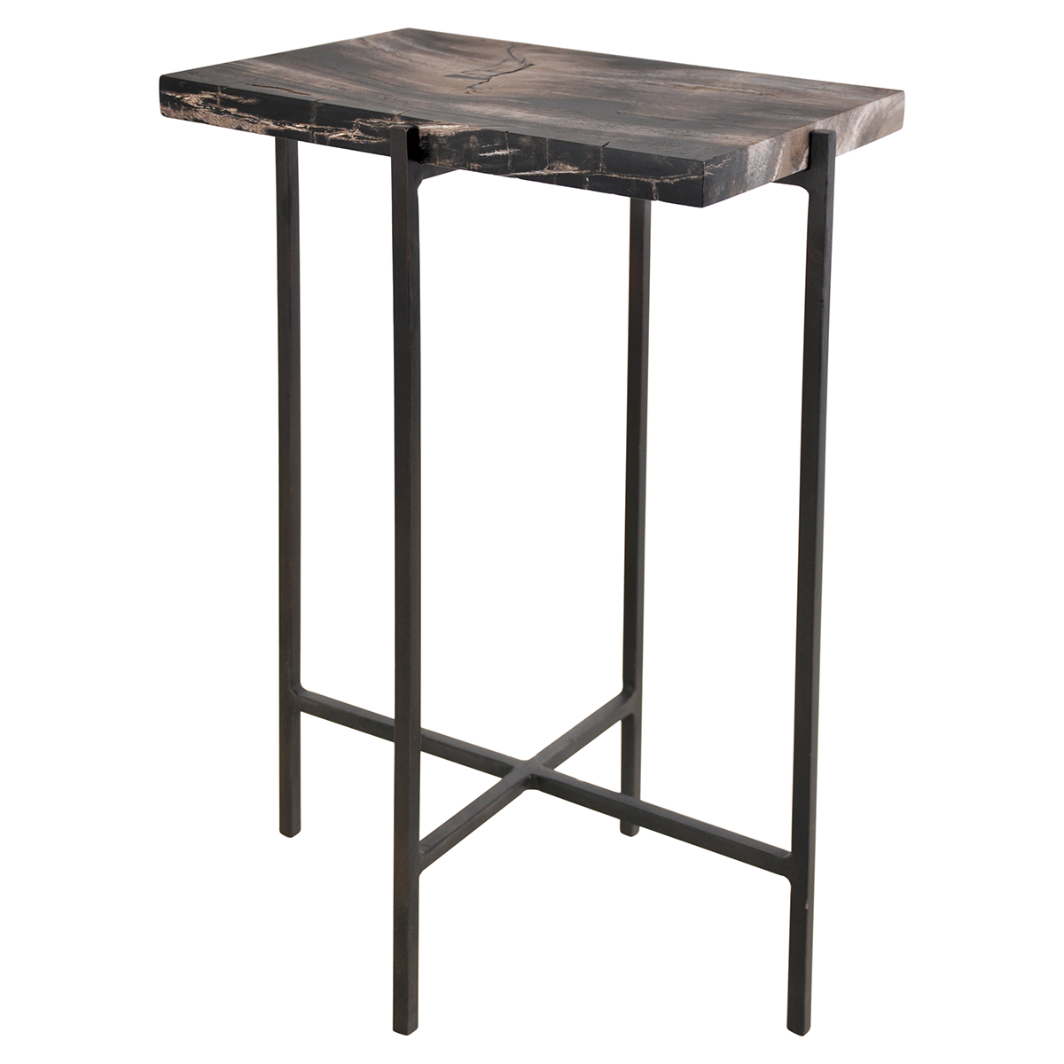 merced rectangle side table