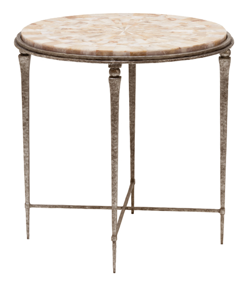 yves round side table