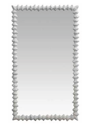 clyde mirror frost white small 30 x 42