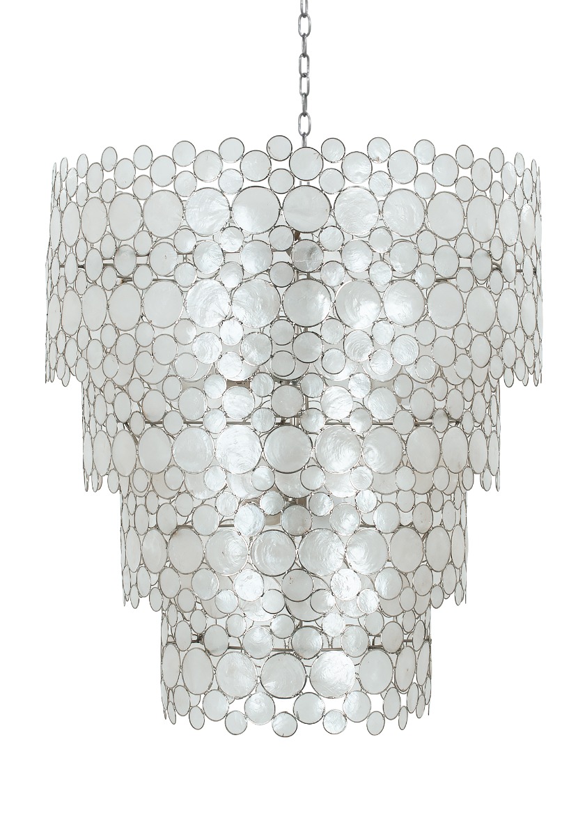 serena waterfall four tier chandelier 